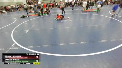 88 lbs Champ. Round 2 - Samuel Briggs, Community Youth Center - Concord Campus Wrestling vs Grady Langham, Threestyle Wrestling Of Oklahoma