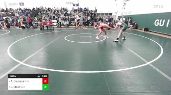 165 lbs Quarterfinal - Aidan DeJesus, Berlin vs Garrett Mace, Guilford