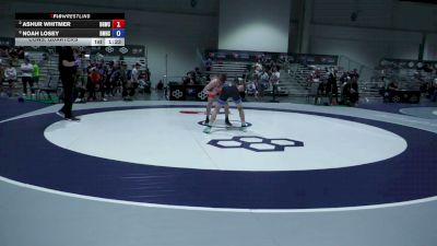 52 kg Cons. Quarters - Ashur Whitmer, Big Game Wrestling Club vs Noah Losey, Bishop McCort High School Wrestling