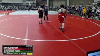 155 lbs Semifinal - Brantley Butler, BEA (Blue Earth Area) vs Christopher White, Deer River