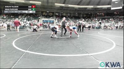 120 lbs Consi Of 8 #2 - Evelyn Tillison, Fort Gibson Youth Wrestling vs Sean Fletcher, Broken Arrow Wrestling Club