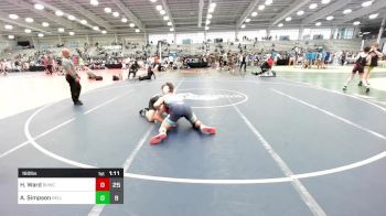 160 lbs Rr Rnd 2 - Hudson Ward, Buffalo Valley Blue vs Azrael Simpson, Kellam Mat Rats