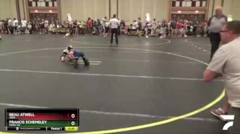 44 lbs Quarterfinal - Francis Schemeley, Pride WC vs Beau Atwell, Ares