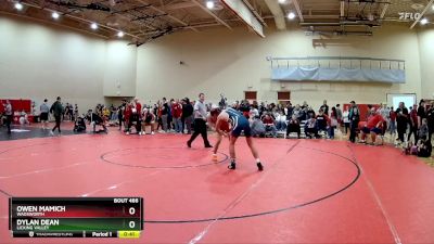 132 lbs Cons. Round 3 - Dylan Dean, Licking Valley vs Owen Mamich, Wadsworth