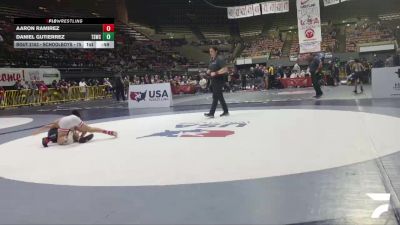 Schoolboys - 75 lbs Cons. Round 3 - Aaron Ramirez vs Daniel Gutierrez, Team Selma Wrestling Club