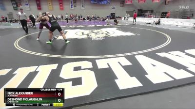 174 lbs Cons. Round 4 - Desmond McLaughlin, Castleton vs Nick Alexander, Augsburg