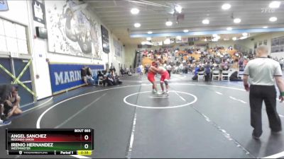 285 lbs Cons. Round 6 - Irenio Hernandez, Westminster vs Angel Sanchez, Redondo Union