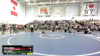 71 lbs Champ. Round 2 - Noah Gibeau, Black Belt Wrestling Academy vs Finn Rowe, WRCL Wrestling Club