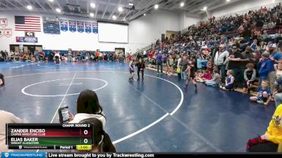 49 lbs Champ. Round 2 - Zander Enciso, Casper Wrestling Club vs Elias Baker, Wright Gladiators