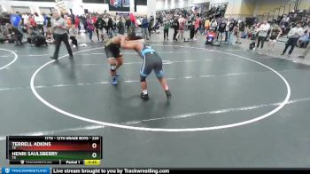 220 lbs Cons. Round 2 - Henri Saulsberry, TX vs Terrell Adkins, TX