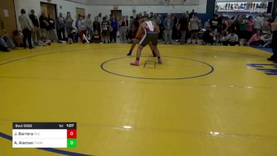 190 lbs Round Of 16 - Josiah Barrera, Red Nose Wrestling vs Alejandro Aleman, Thomas Jefferson