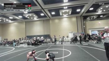 43 lbs Quarterfinal - Easton Lopez, Team Coalinga vs Lucas Lee, Havik Wrestling Club
