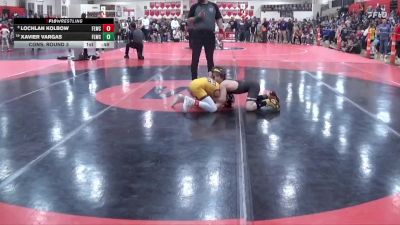 80 lbs Cons. Round 3 - Lochlan Kolbow, Forest Lake Wrestling Club vs Xavier Vargas, Forest Lake Wrestling Club
