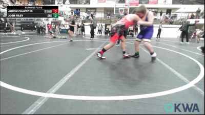 131-HWT lbs Rr Rnd 5 - Arron Chavez JR., Del City Little League Wrestling vs Josh Riley, Chickasha Youth Wrestling
