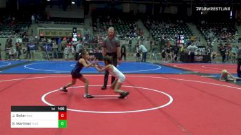 65 lbs Quarterfinal - Jordyn Roller, RAW vs Scarlet Martinez, Tulsa Blue T Panthers