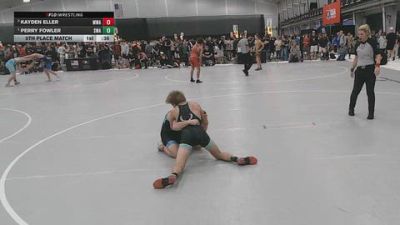 132 lbs 5th Place Match - Kayden Eller, Moen Wrestling Academy vs Perry Fowler, Sanderson Wrestling Academy