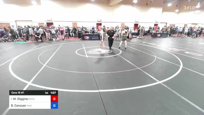 60 kg Cons 16 #1 - Maximus Riggins, Moen Wrestling Academy vs Brayden ...