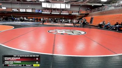 165 lbs Quarterfinal - Preston Morris, Spring Creek vs Ethan Sprague, McCall- Donnelly