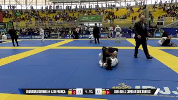 Lara Melo Correia Dos Santos vs Geovanna Kethyllen S. De França 2025 Brasileiro Jiu-Jitsu IBJJF
