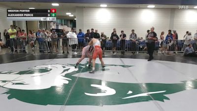 120 lbs Consi Of 32 #2 - Weston Porter, IA vs Alexander Pierce, IA
