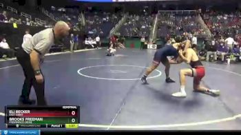 2A 182 lbs Semifinal - Eli Becker, East Surry vs Brooks Freeman, Providence Grove