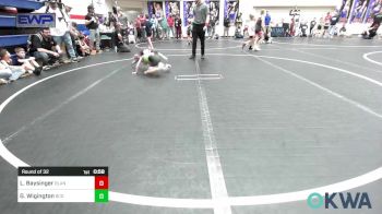 46 lbs Round Of 32 - Luke Baysinger, Blanchard Youth Wrestling vs Gavin Wigington, Blaine County Grapplers