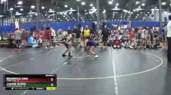 105 lbs Round 2 (6 Team) - Braddock King, Lowell WC vs Connie Burns, Team Gotcha Red