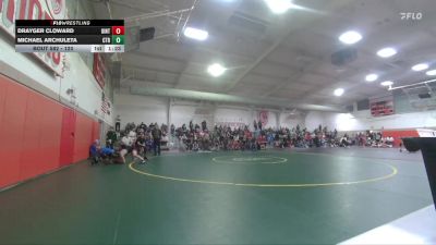 120 lbs Quarterfinal - Michael Archuleta, Center vs Drayger Cloward, Uintah