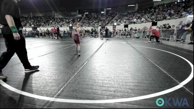43 lbs Semifinal - Braxley Harjo, Warhorse Wrestling Club vs Riley Tarwater, Eufaula Ironheads Wrestling Club