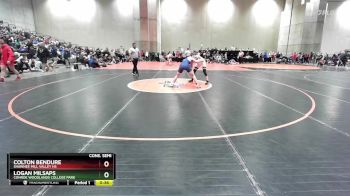 150 lbs Cons. Semi - Colton Bendure, Shawnee Mill Valley HS vs Logan Milsaps, Conroe Woodlands College Park