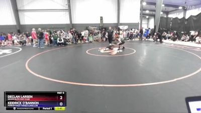 49-56 lbs Semifinal - Declan Larsen, Salem Elite Mat Club vs Keidrick O`Bannon, FordDynastyWrestlingClub
