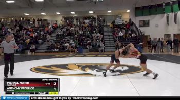 157 lbs Quarterfinal - Michael North, Maryland vs Anthony Federico, Illinois