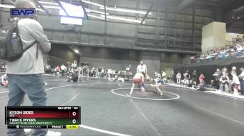 64 lbs Champ. Round 1 - Tierce Myers, Kansas Young Guns Wrestling Cl vs Kyson Sides, WTC