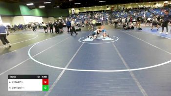 120 lbs Consi Of 16 #1 - Zach Stewart, IL vs Parker Sentipal, PA