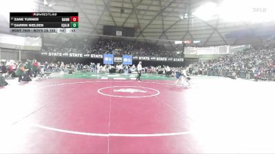 Boys 2A 150 lbs Cons. Round 3 - Zane Turner, Bainbridge vs Darrin Nielsen, Squalicum