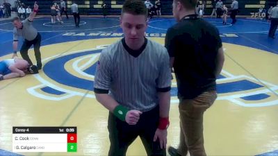 215 lbs Consy-4 - Christopher Cook, Connellsville vs Geno Calgaro, Canon-McMillan