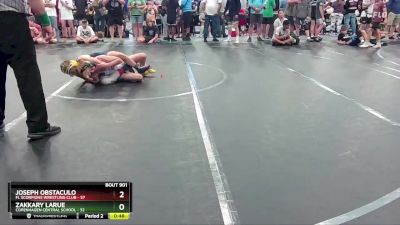 110 lbs Champ. Round 1 - Joseph Obstaculo, FL Scorpions Wrestling Club vs Zakkary LaRue, Copenhagen Central School