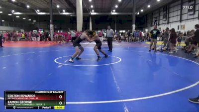 175 lbs Semis & 1st Wb (8 Team) - COLTON EDWARDS, MAT RATS WRESTLING CLUB vs Eamon George, MOORE COUNTY BRAWLERS - SILVER