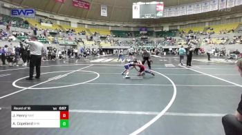 61 lbs Round Of 16 - John Ross Henry, Fayetteville Wild Hog Wrestling vs Avlyn Copeland, Springdale Youth Wrestling Club