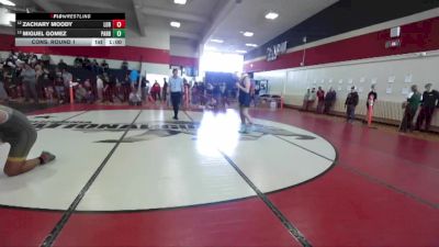 Boys 217 lbs Cons. Round 1 - Zachary Moody, Live Oak Boys vs Miguel Gomez, Paradise Boys