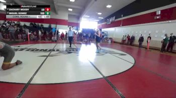 Boys 217 lbs Cons. Round 1 - Zachary Moody, Live Oak Boys vs Miguel Gomez, Paradise Boys