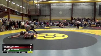 215 lbs Cons. Round 2 - William Jacobson, Mt. Carmel vs Michael Calcagno, IC Catholic Prep