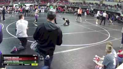 65 lbs Cons. Round 1 - Gunnar Shultz, Scottsbluff Wrestling Club vs Jackson Moyer, Nebraska City Wrestling Club