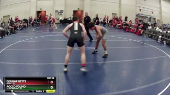 150 lbs Semis & 1st Wrestleback (8 Team) - Cougar Betts, Utah vs Rocco Folino, Team Oregon