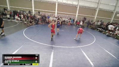 130 lbs Quarters & Wb (16 Team) - Gunner Knudsen, Utah Gold vs Austin Schield, INWTC