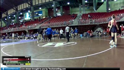 115 lbs Round 4 (8 Team) - Addison Blakeman, Eaglecrest vs Malaya Cockcroft, Papillion-La Vista South Girls