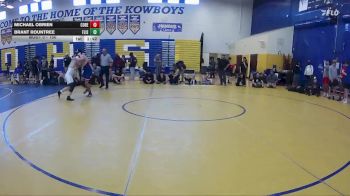 150 lbs Cons. Semi - Michael OBrien, Cocoa Beach vs Brant Rountree, Fleming Island