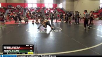 120 lbs Cons. Round 3 - Braeden Benefield, Fort Payne Youth Wrestling vs Anthony Sullivan, Tennessee Valley Wrestling