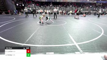 58 lbs 5th Place - Everett Luxton, Bartlesville Wrestling Club vs Jameson Haney, Young Viking Warriors