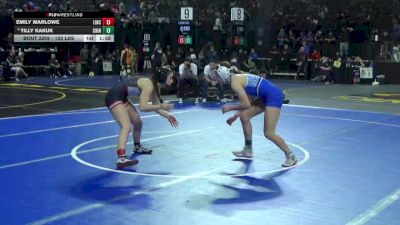 120 lbs Round Of 16 - Emily Marlowe, Lincoln (Stockton) (SJ) vs Tilly Kakuk, Chino (SS)